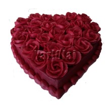 Heart Roses Cake